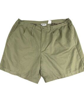 KingSize Mens Olive Green Elastic Waist Shorts Size 44 Big